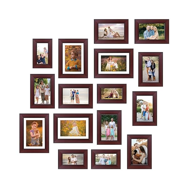 Image of Solimo Collage SO16 Photo Frames ( 4 x 6 Inch - 4, 5 x 7 Inch - 8 & 6 X 8 Inch - 4)