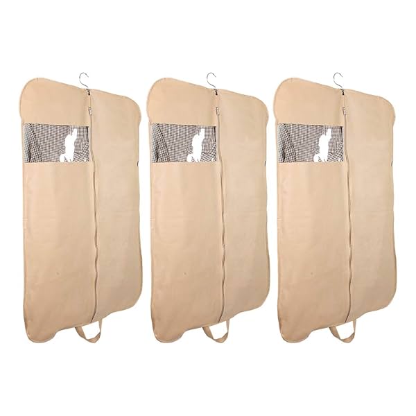 Image of Solimo Fabric Coat and Blazer Cover, Set of 3.