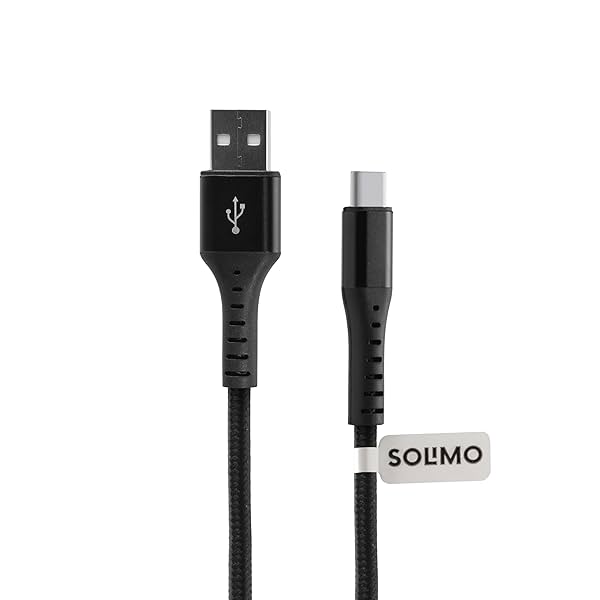 Image of Solimo Fast Charging Braided Type C Data Cable