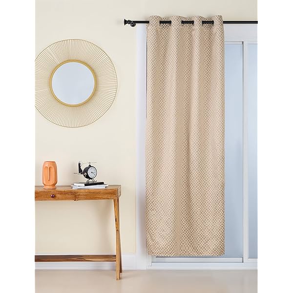 Image of Solimo Polyester Opaque Curtains (Set of 2, 7ft)