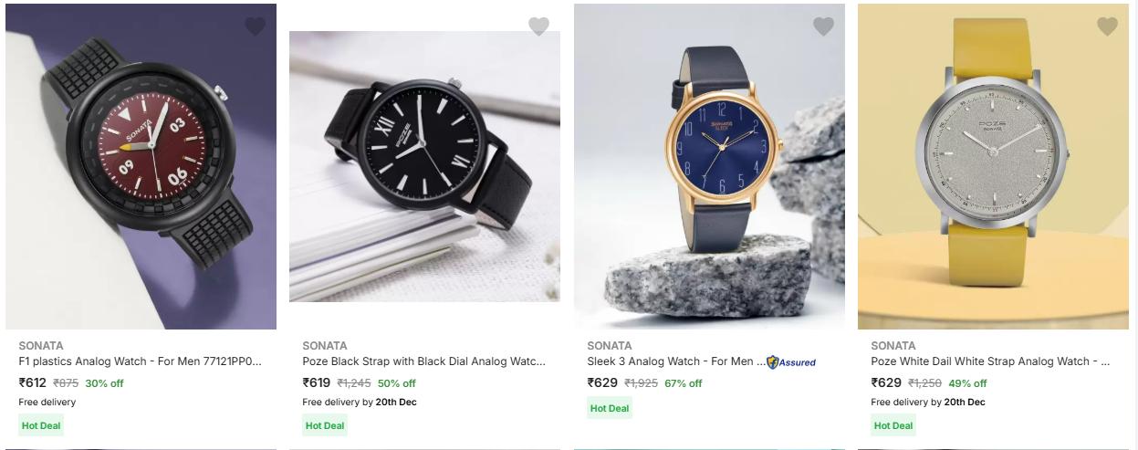 Image of Sonata Men's Analog Watches up to 67% Discount