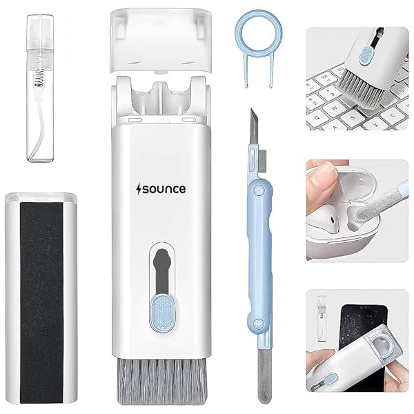 Image of Sounce 7 in 1 Electronic Cleaner Kit, Keyboard Cleaner Kit with Brush, 3 in 1 Cleaning Pen .