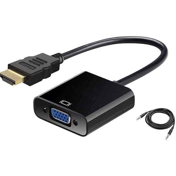 Image of Sounce HDMI to VGA Gold Plated High-Speed 1080P Active HDTV HDMI.