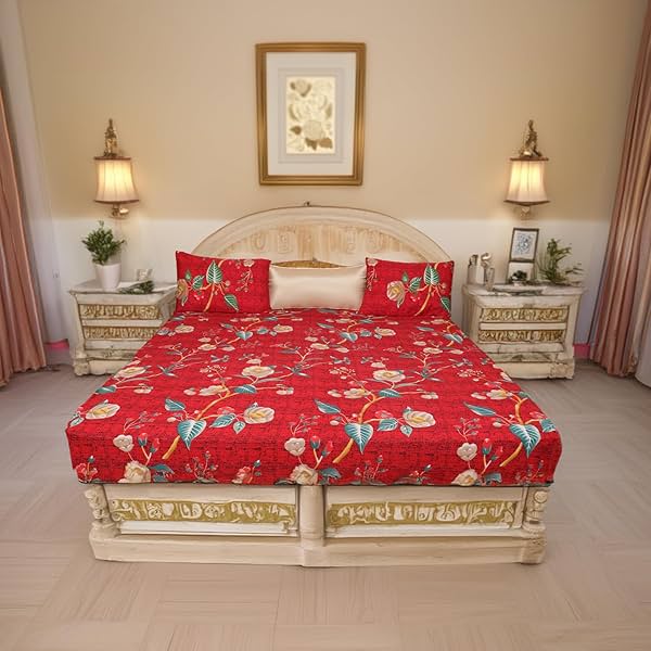 Image of Status Contract 2024 Cotton Rich Double Fitted Bedsheet