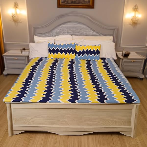 Image of Status Contract 2024 Cotton Rich Double Fitted Bedsheet 