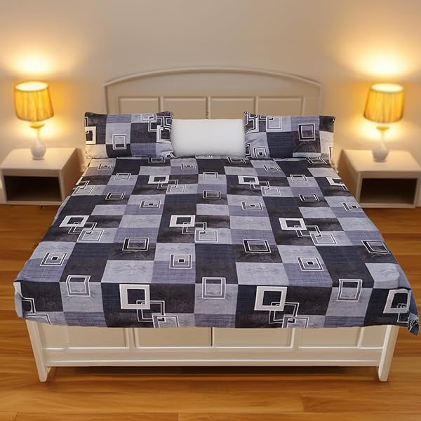 Image of Status Contract 2024 Cotton Rich Double Fitted Bedsheet 