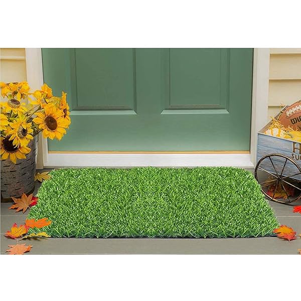 Image of Status Contract Artificial Grass Mat for Outdoor Balcony Décor