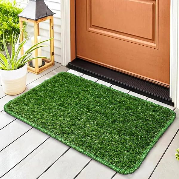 Image of Status Contract Braided Artificial Grass Doormat (12 X 18)