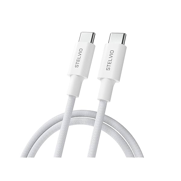 Image of Stelvio Fast Charging Braided Type C to Type C Cable