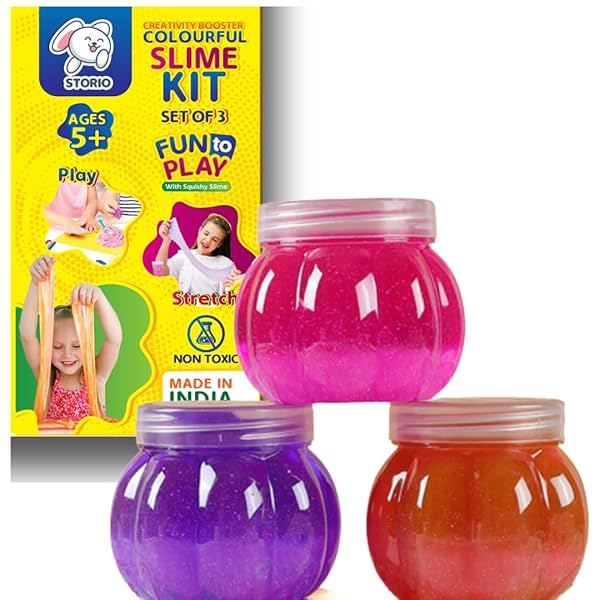 Image of Storio Fruit-Scented Multicolor DIY Magic Toy Slime Clay Gel Jelly Putty Set