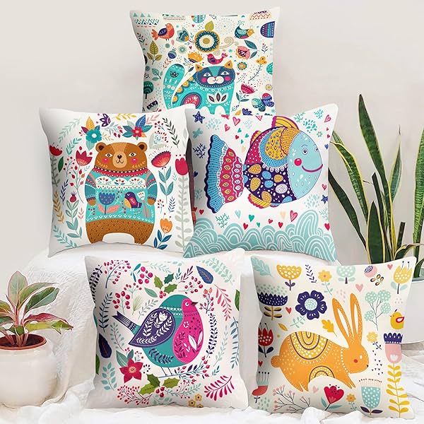 Image of Story@Home Cushion Cover Boho Set of 5 