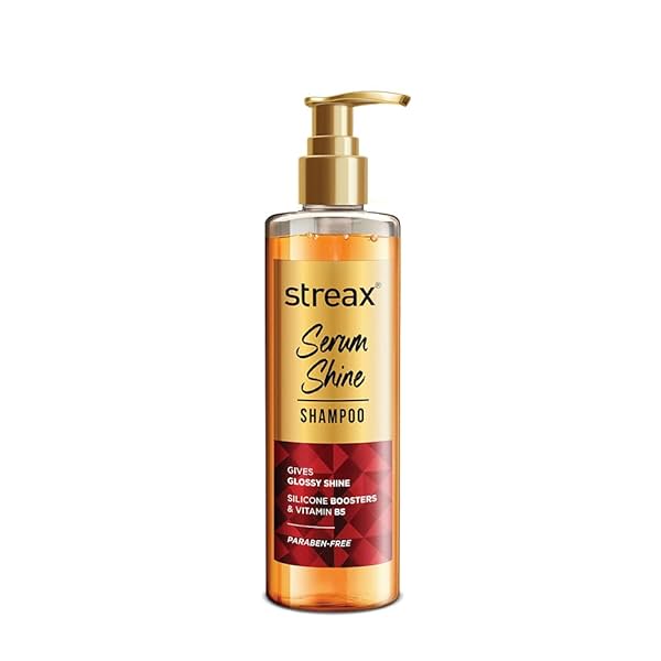 Image of Streax Serum Shine Shampoo, 490 ml 