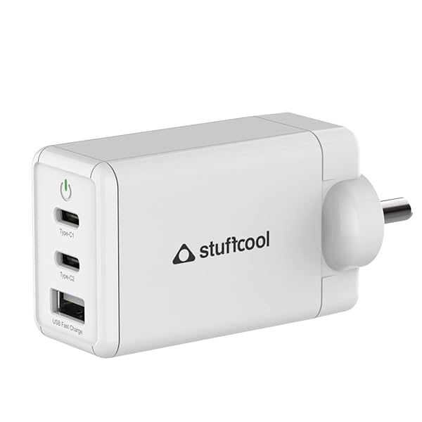 Image of Stuffcool Nova 65W GaN Charger Made in India 3 Ports