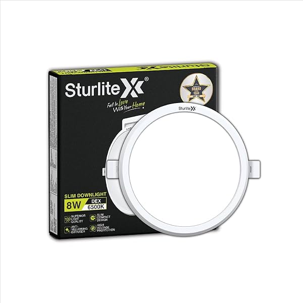 Image of Sturlite Dex 8W Round LED Downlight| Cool White Color Temperature