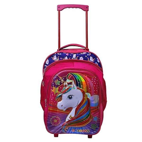 Image of Stylbase Unicorn Kids Girls Trolley School Bags