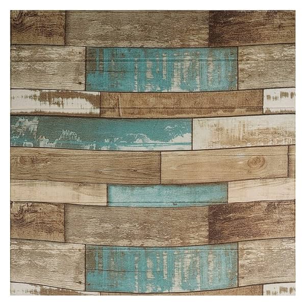 Image of StylishWalls Wooden Wallpaper for Walls 3D (2 Pcs) 