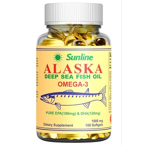 Image of Sunline Alaska Deep Sea Fish Oil 1000mg 300 Softgels