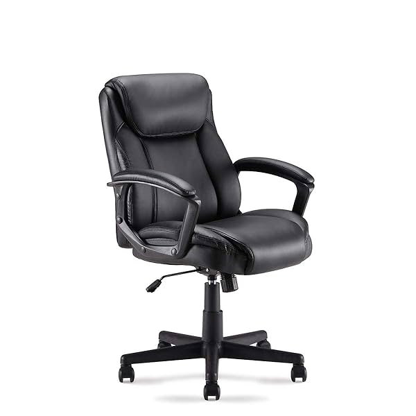 Image of Sunon Office Chair Wide Seat Padded PU Leather Chairs 