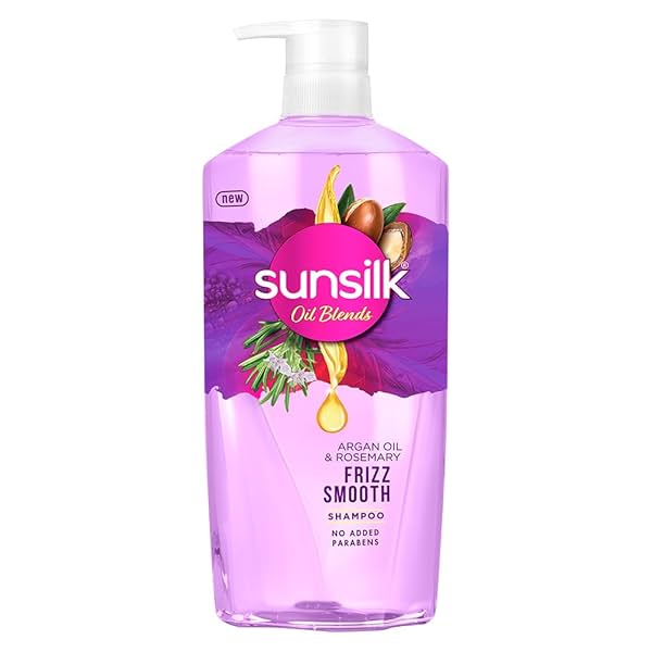 Image of Sunsilk Argan Oil & Rosemary Frizz Smooth Oil Blends Shampoo | 700 ML.