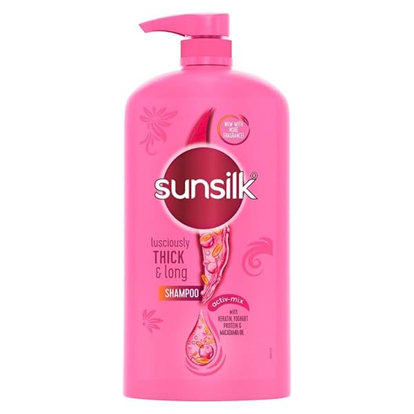 Image of Sunsilk Lusciously Thick & Long Shampoo 1 L|| With Keratin|