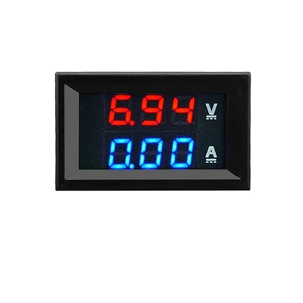 Image of Superb Technologies CT-VA 100V 10A Dc Dual Led Red and Blue Digital Voltmeter Ammeter Monitor Panel