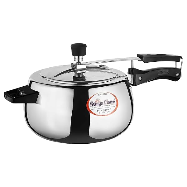 Image of Surya Flame Aluminium 5 Litre Pressue cooker inner lid,Queen Gas and Induction Compatible ISI certified