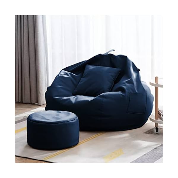 Image of Swiner 3XL Filled Bean Bag with Footstool & Cushion