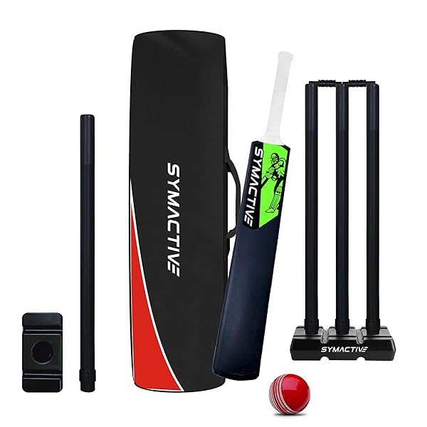 Image of Symactive Champ Plastic Cricket Bat Set Combo