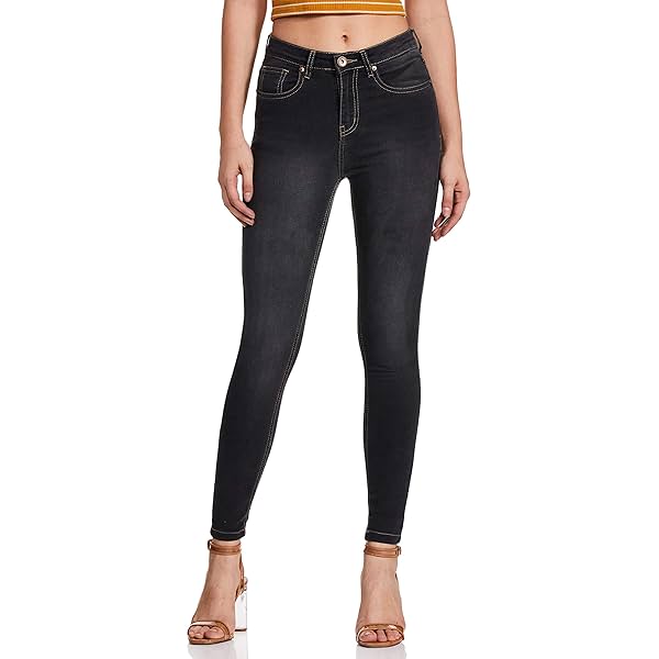 Image of Symbol Mid Rise Ankle Length Stretchable Super Skinny Fit Jeans