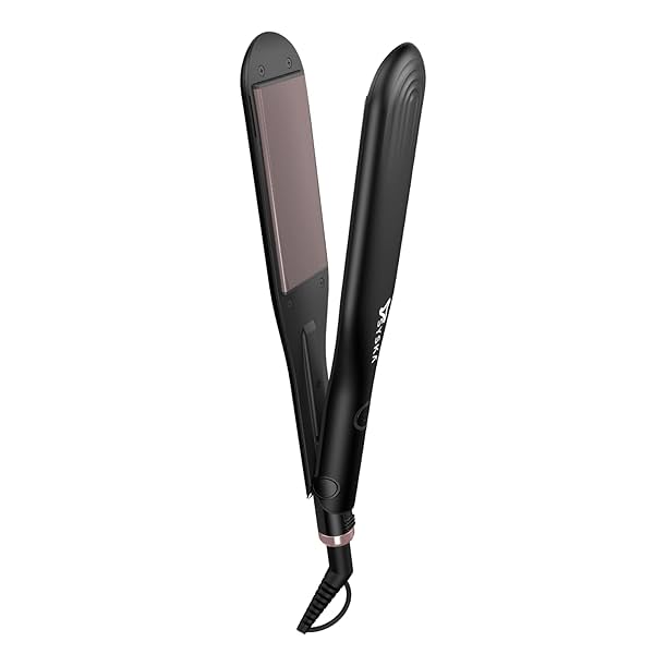 Image of Syska HS100 SalonFinish Hair Straightener for Women with Ceramic Coating Aluminium Plate.