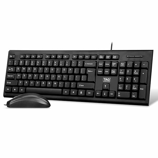 Image of TAG KBM100 USB Wired Keyboard and Mouse Combo Set |