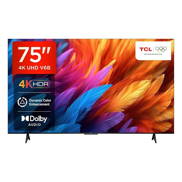 Image of TCL 75V6B 75-inch 4K Smart LED Google TV.