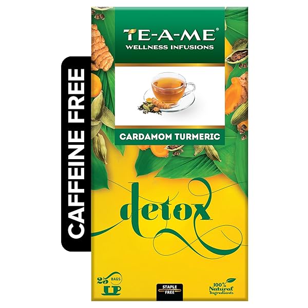 Image of TE-A-ME Detox Cardamom Turmeric Tea (25 tea bags)