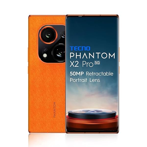 Image of TECNO Phantom X2 Pro 5G Mars Orange (12GB RAM,256GB Storage) | World's 1st Retractable 50MP Portrait Lens