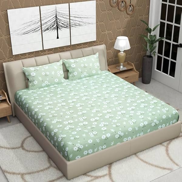 Image of THE FURNISHING WAREHOUSE 1 Flat Double Bedsheet with 2 pcs Pillow Cover