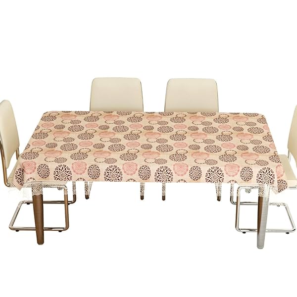 Image of THE LION'S SHARE PVC Checks Print Table Cloth, 60x40, Waterproof