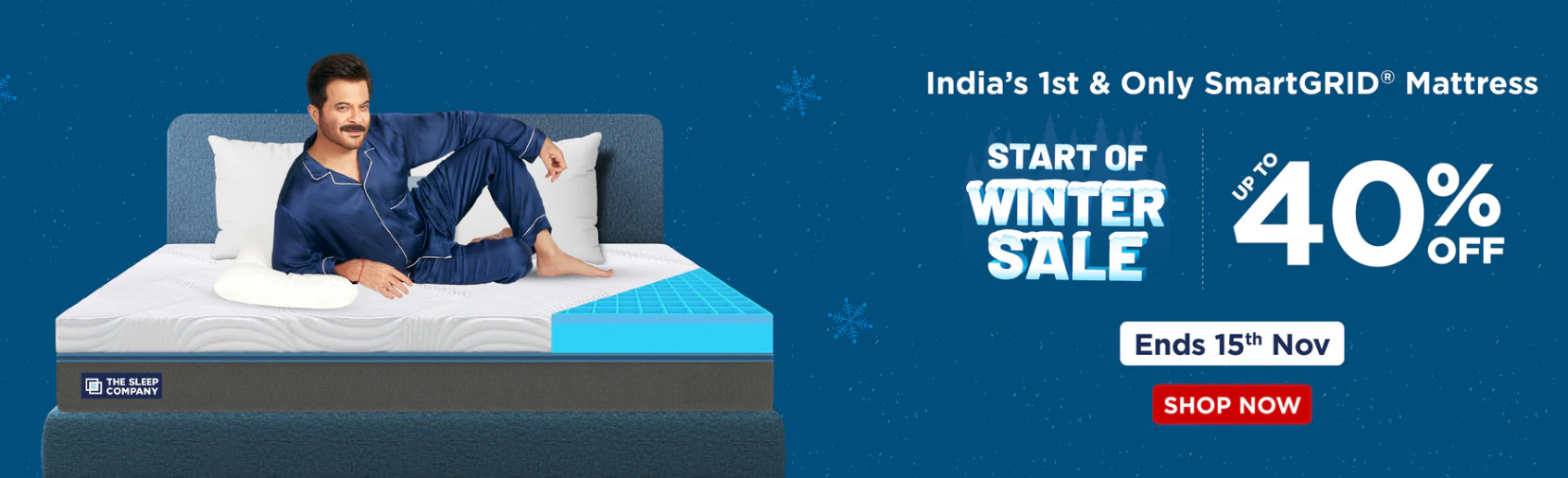 Image of THE SLEEP COMPANY Winter Sale : Up to 40% off on Home Furnishing