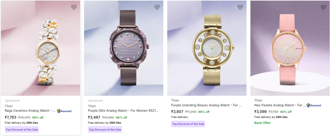 Image of TITAN Women's Watch up to 69% Discount