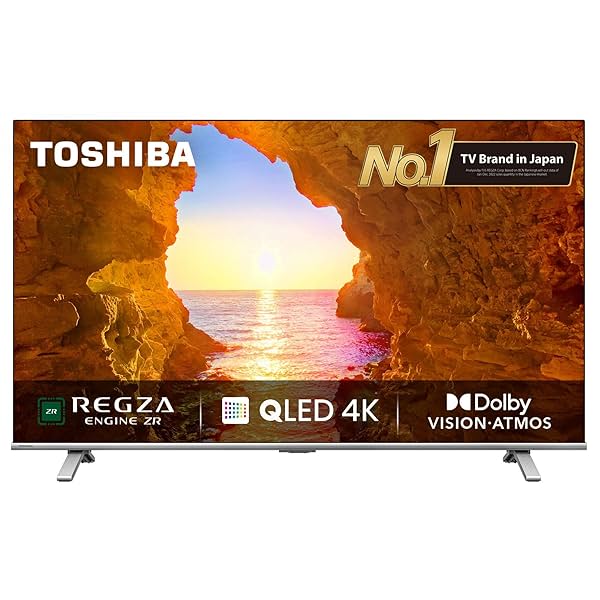 Image of TOSHIBA 55C450ME 55-inch 4K Smart QLED TV.