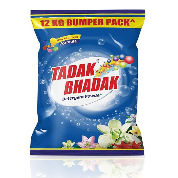 Image of Tadak Bhadak Detergent Powder , 12 kg Bumper Pack