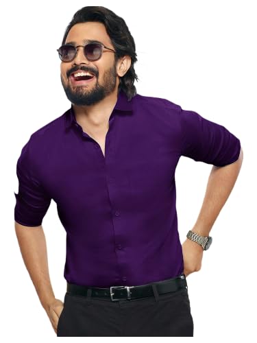 Image of Tee Projekt Cotton Spread Collar Long Sleeve Shirt
