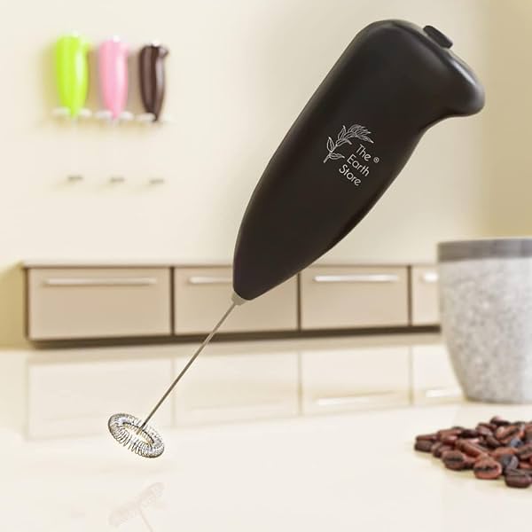 Image of The Earth Store Handheld Swifter Coffee Frother for Milk Frother Cappuccino