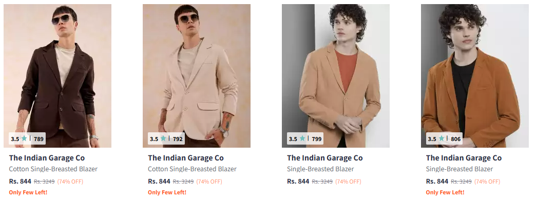 Image of The Indian Garage Co Blazers Flat 74% Discount