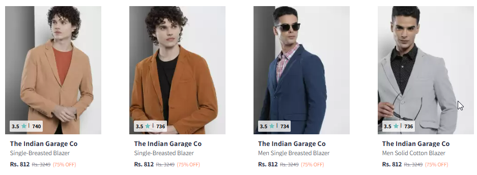 Image of The Indian Garage Co Blazers upto 75% Discount