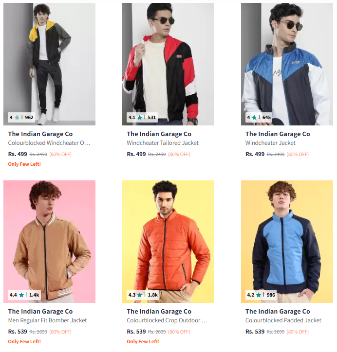 Image of The Indian Garage Co. Brand Men's Jacket @ Flat 80% Discount