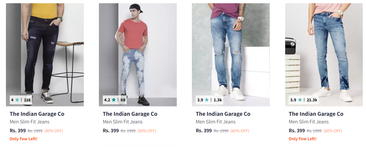 Image of The Indian Garage Co Men Fashion Strats Price @ ₹399