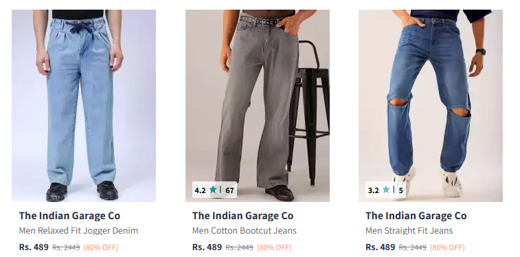 Image of The Indian Garage Co Men Jeans Starting At @₹399