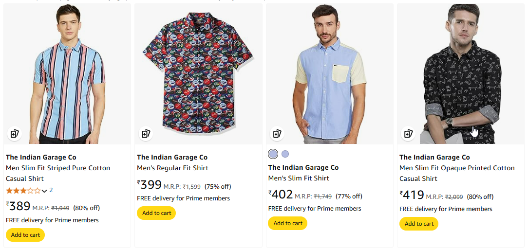 Image of The Indian Garage Co Men Shirt Starting @389