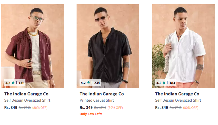 Image of The Indian Garage Co Men's Resortwear Shirt. Starting At @₹319