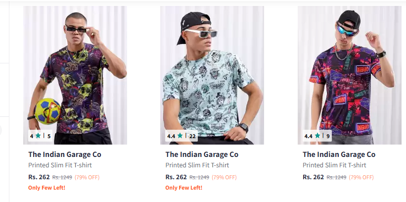 Image of The Indian Garage Co men's clothing upto 79% Discount